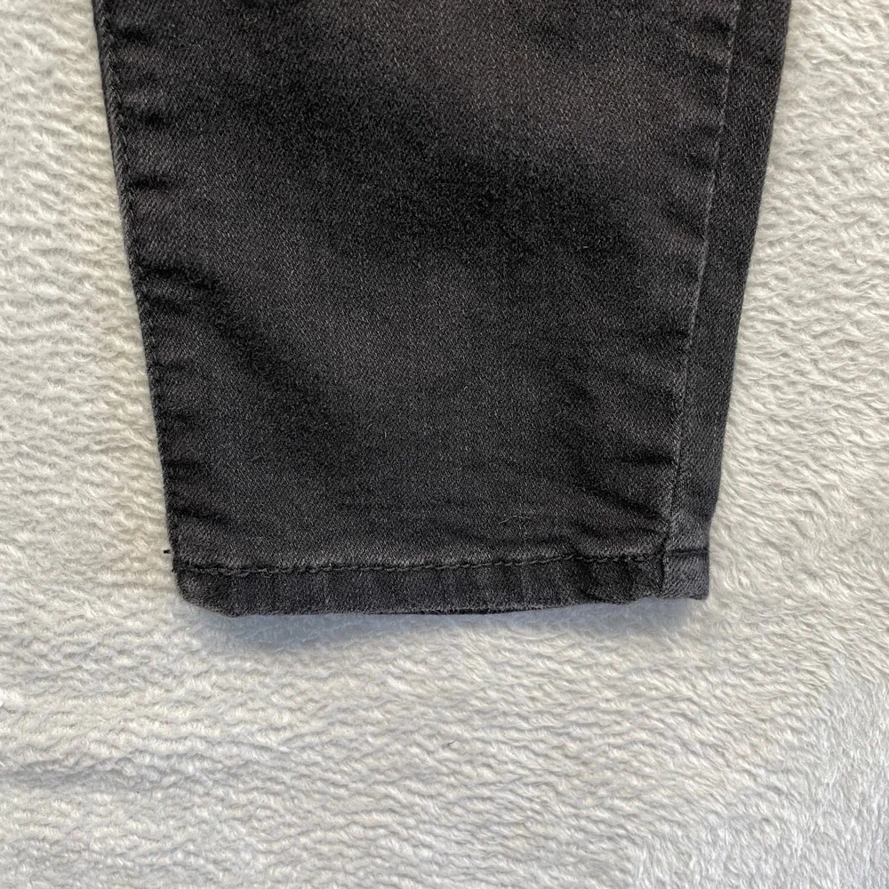 L.E.I. Emma Moto Jeggings Women Size 9 Black Ribbed Knee Slim Fit Stretch Pants